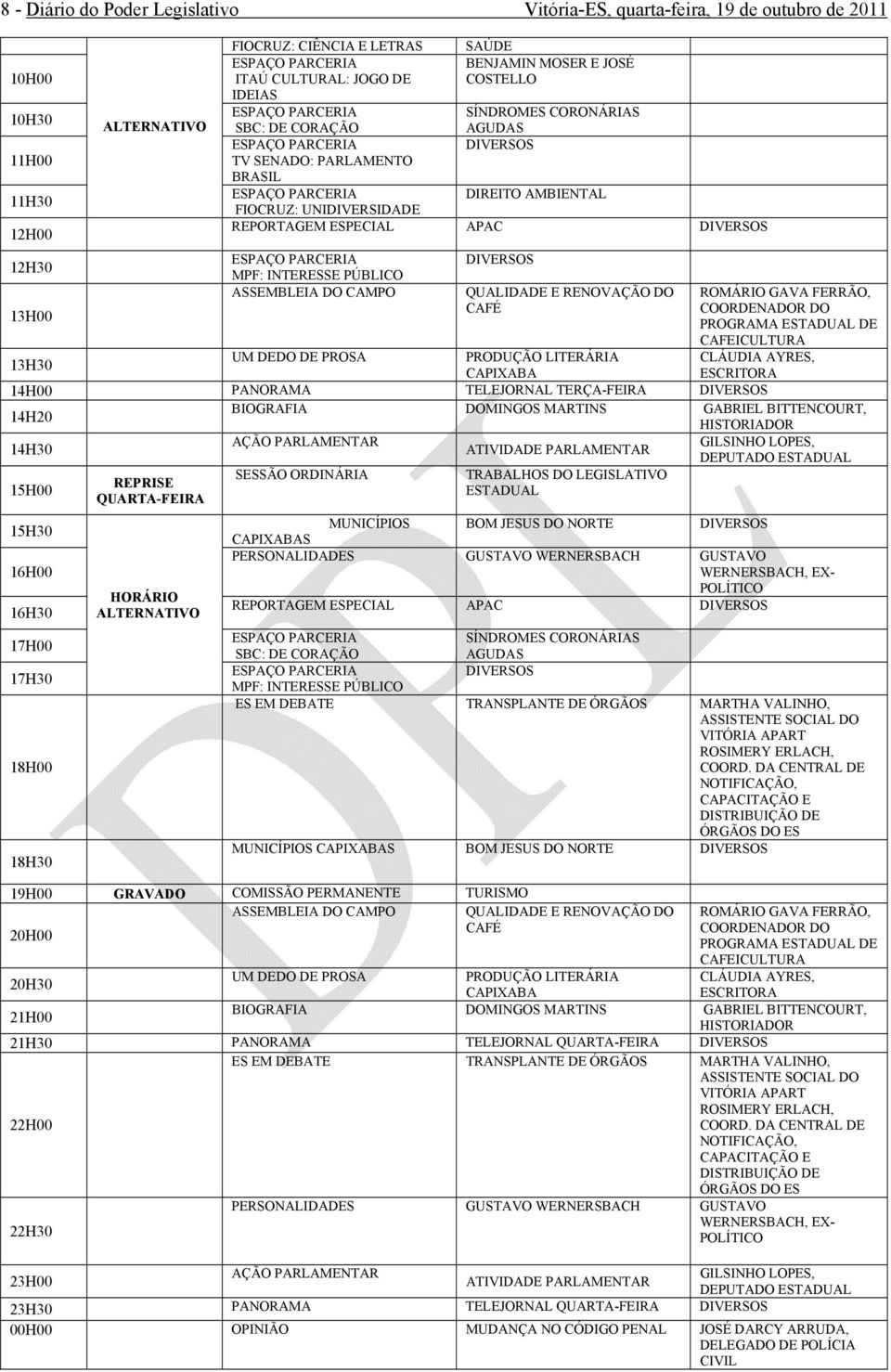 ASSEMBLEIA DO CAMPO DIVERSOS QUALIDADE E RENOVAÇÃO DO CAFÉ ROMÁRIO GAVA FERRÃO, COORDENADOR DO PROGRAMA ESTADUAL DE CAFEICULTURA CLÁUDIA AYRES, ESCRITORA UM DEDO DE PROSA PRODUÇÃO LITERÁRIA 13H30