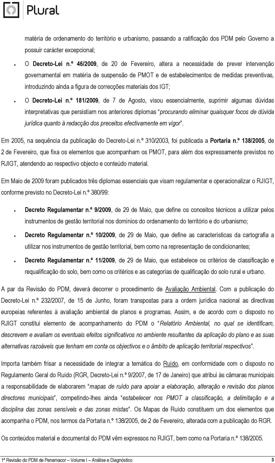 correcções materiais dos IGT; O Decreto-Lei n.