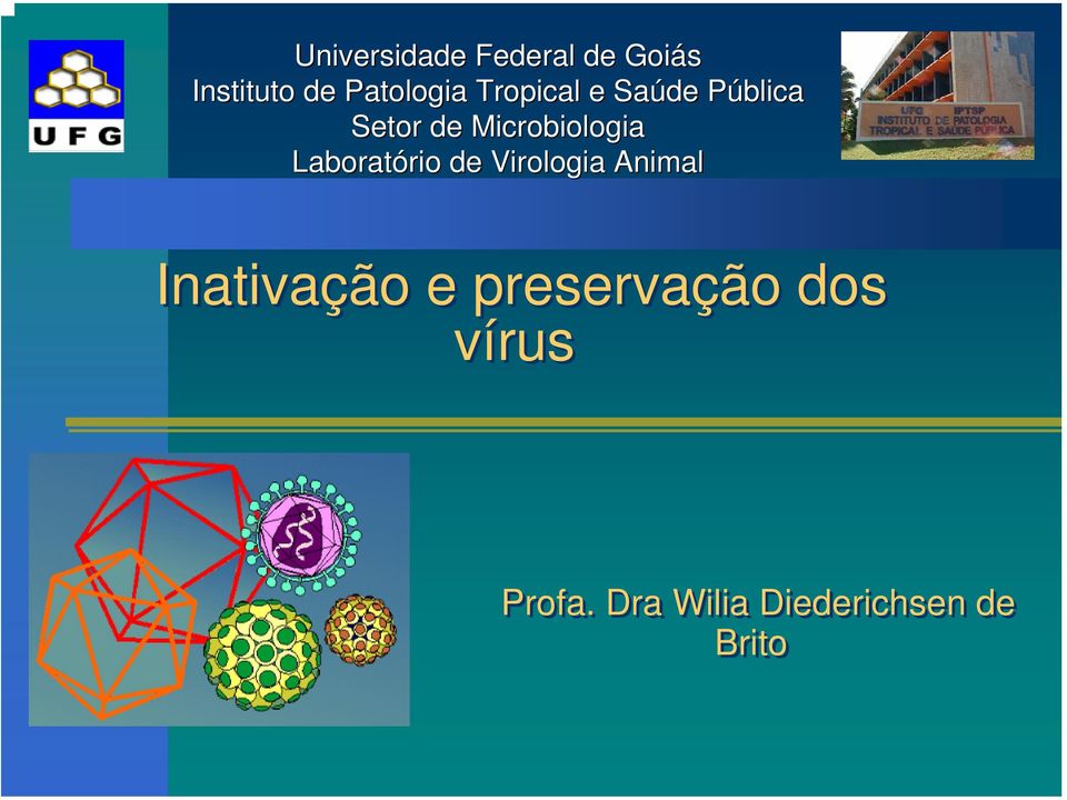 Laboratório rio de Virologia Animal Inativação e