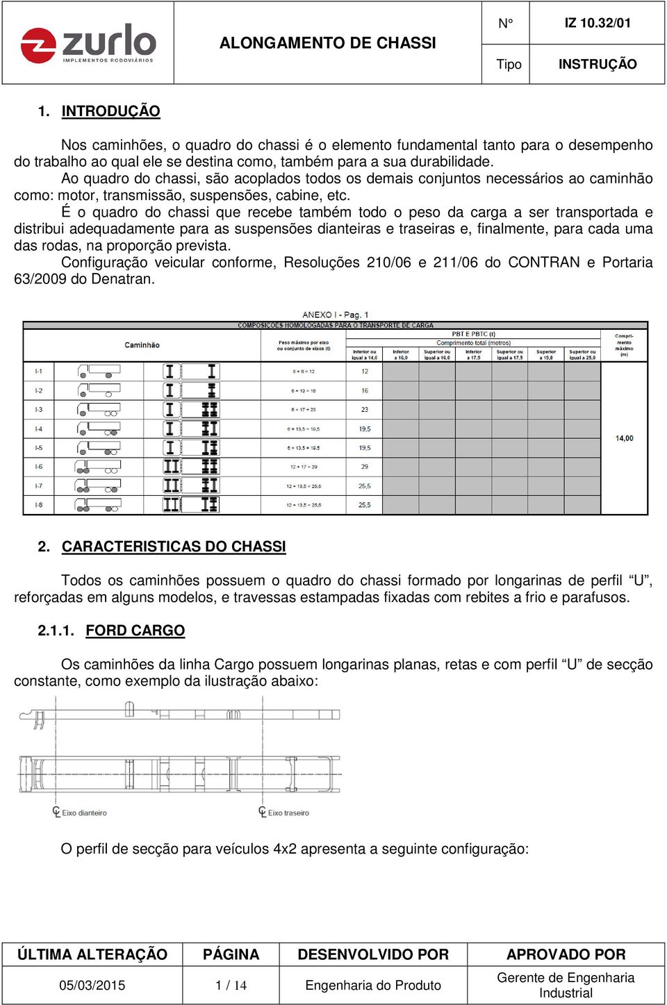 Ao quadro do chassi, são acoplados todos os demais conjuntos necessários ao caminhão como: motor, transmissão, suspensões, cabine, etc.