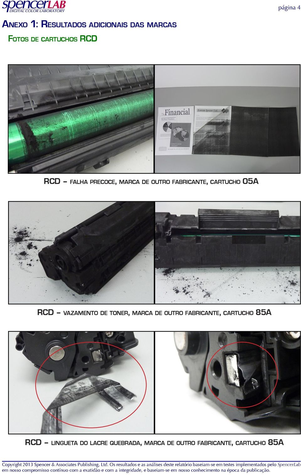 cartucho 05A RCD vazamento de toner, marca de outro fabricante,