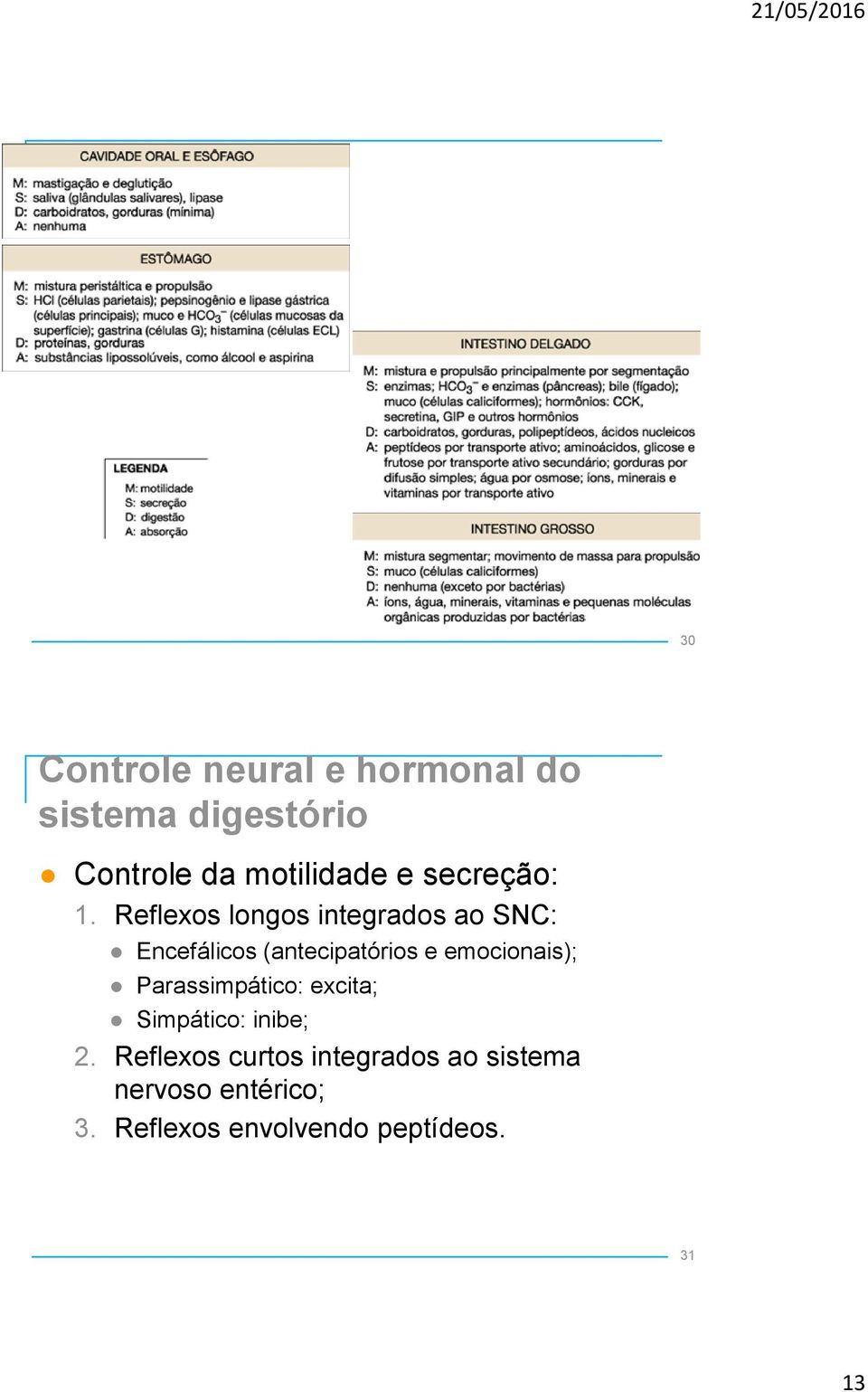 Reflexos longos integrados ao SNC: Encefálicos (antecipatórios e