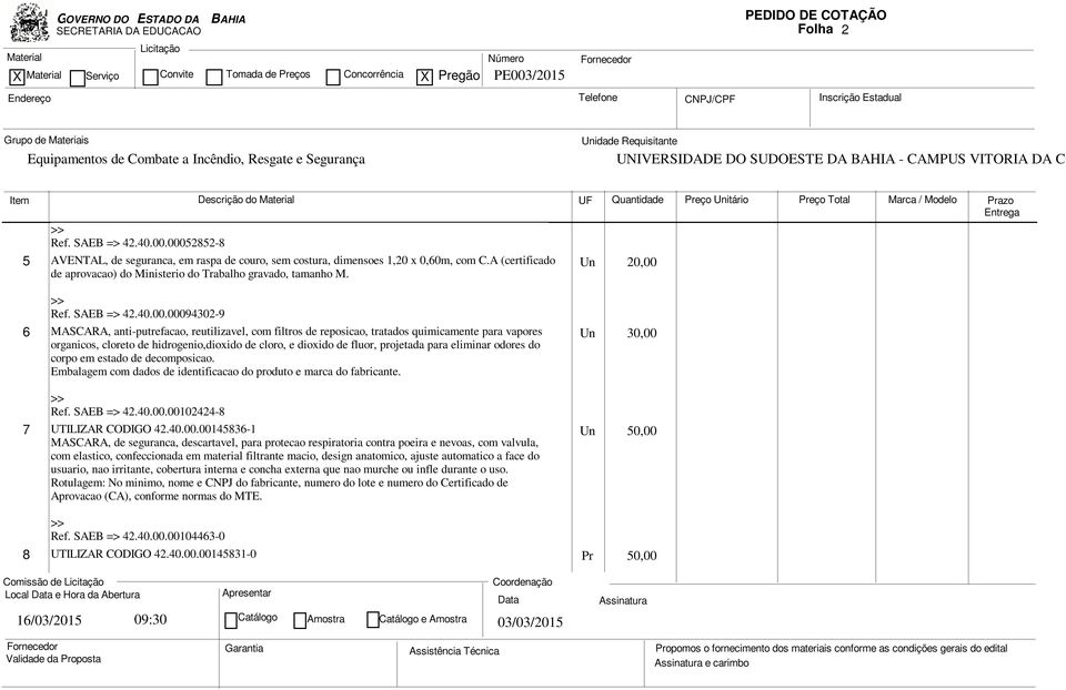 Ref. SAEB => 42.40.00.