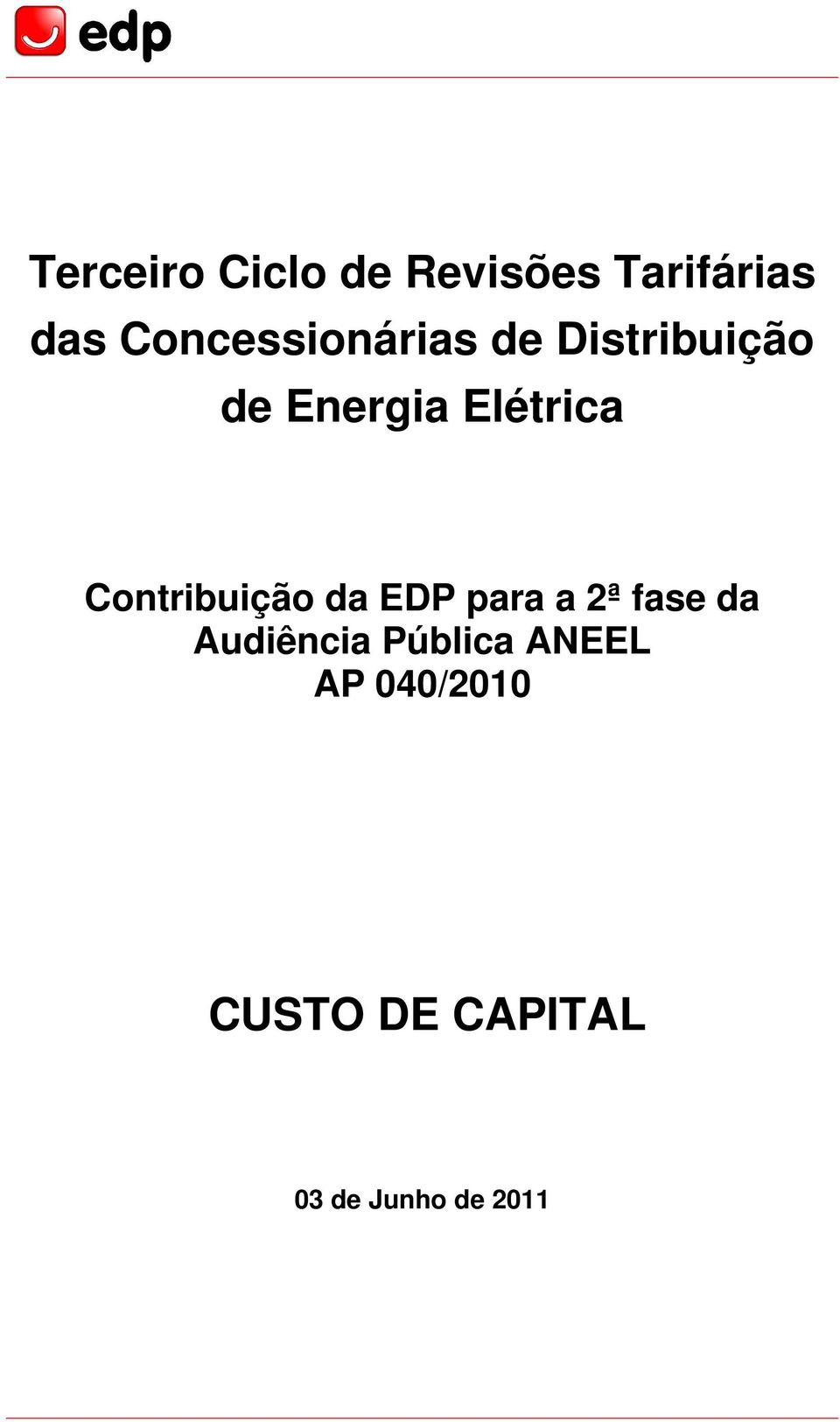 Elétrica Contribuição da EDP para a 2ª fase da