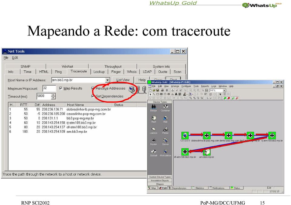 traceroute RNP