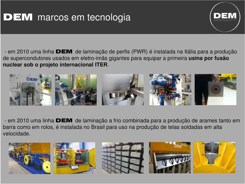 sob o projeto internacional ITER.