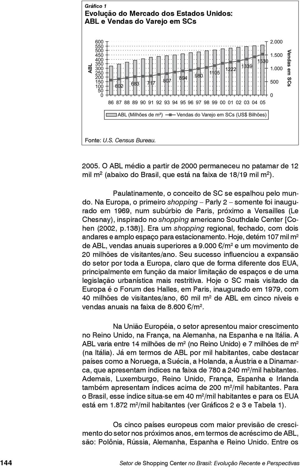 Na Europa, o primeiro shopping Parly 2 somente foi inaugurado em 1969, num subúrbio de Paris, próximo a Versailles (Le Chesnay), inspirado no shopping americano Southdale Center [Cohen (2002, p.138)].