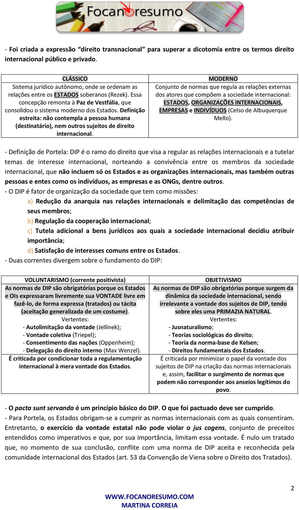 Definição estreita: não contempla a pessoa humana (destinatário), nem outros sujeitos de direito internacional.