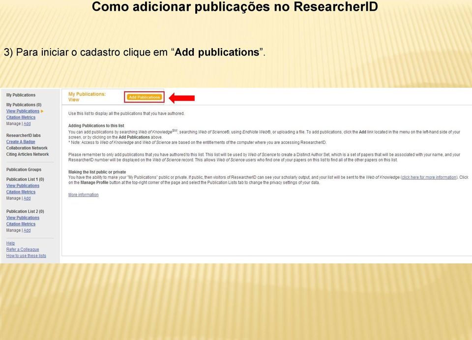 ResearcherID 3) Para