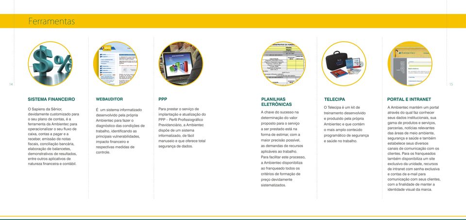 WEBAUDITOR É um sistema informatizado desenvolvido pela própria Ambientec para fazer o diagnóstico das condições de trabalho, identificando as principais vulnerabilidades, impacto financeiro e