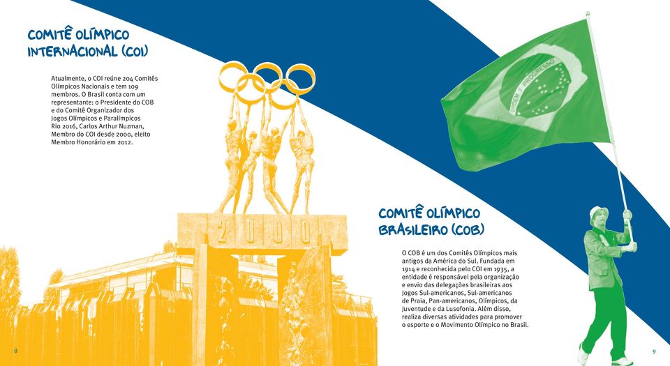 Honorário em 2012. Comitê Olímpico Brasileiro (COB) O COB é um dos Comitês Olímpicos mais antigos da América do Sul.