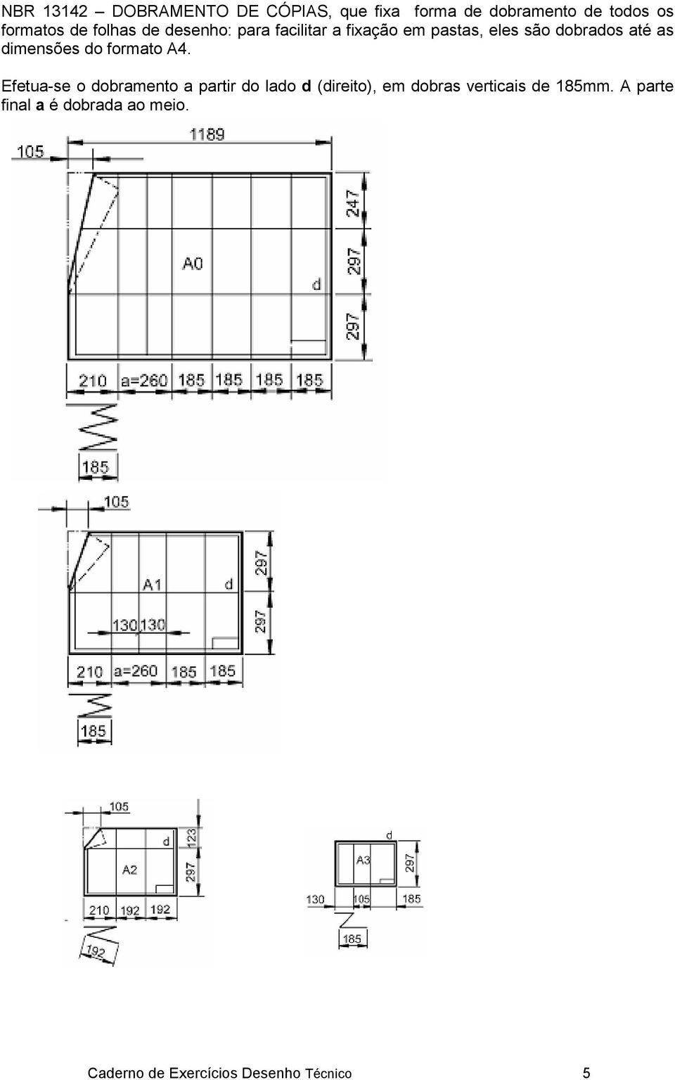 dimensões do formato A4.