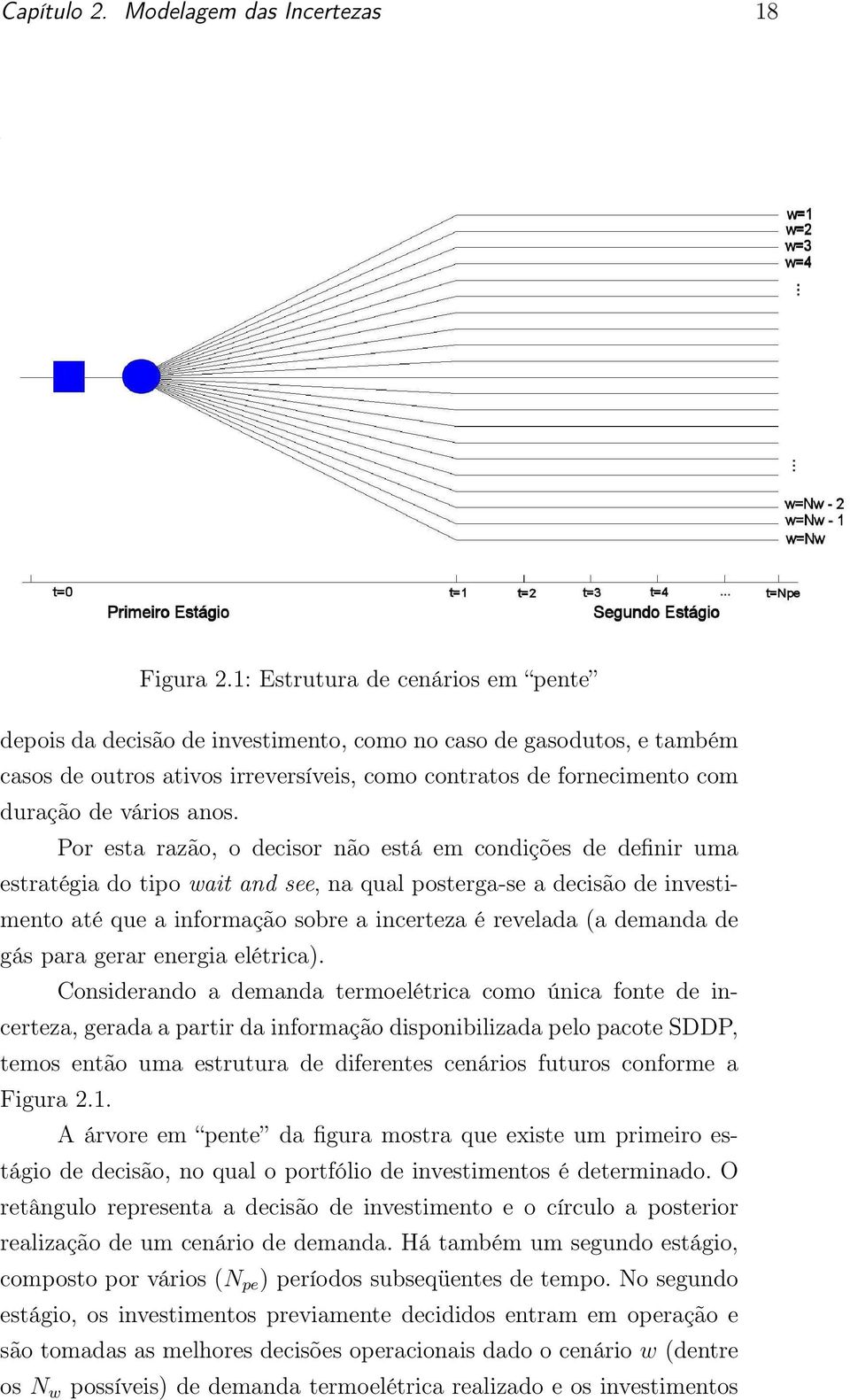 anos. Por esta razão, o decisor não está em condições de definir uma estratégia do tipo wait and see, na qual posterga-se a decisão de investimento até que a informação sobre a incerteza é revelada