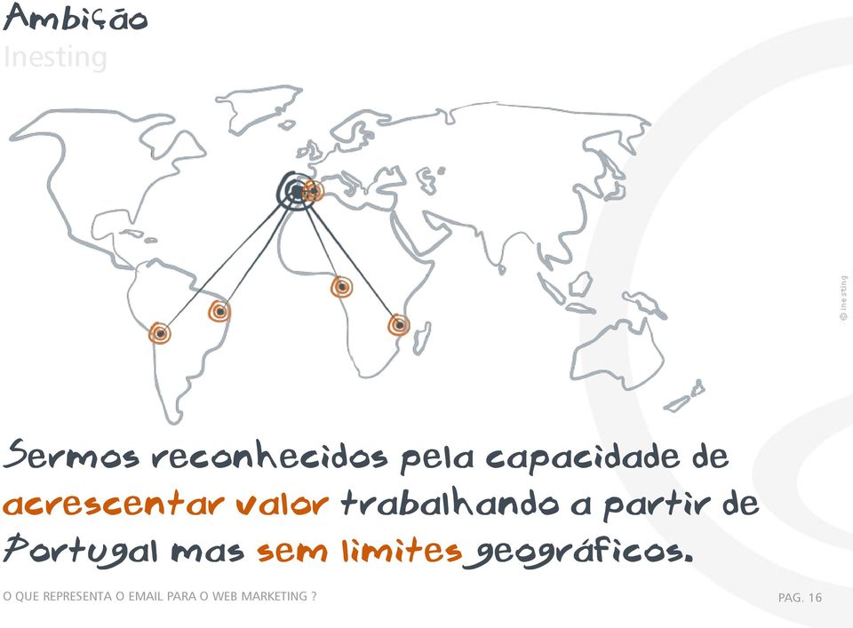 partir de Portugal mas sem limites geográficos.