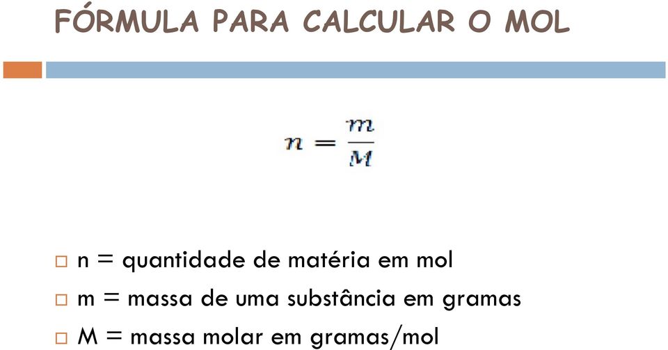 = massa de uma substância em