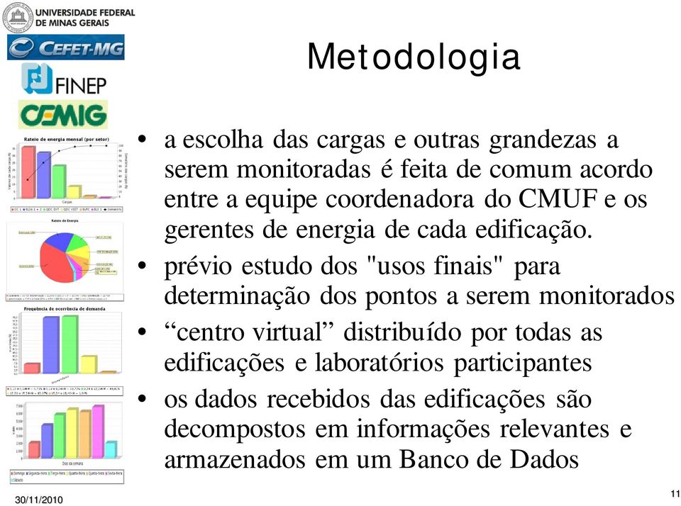 prévio estudo dos "usos finais" para determinação dos pontos a serem monitorados centro virtual distribuído por