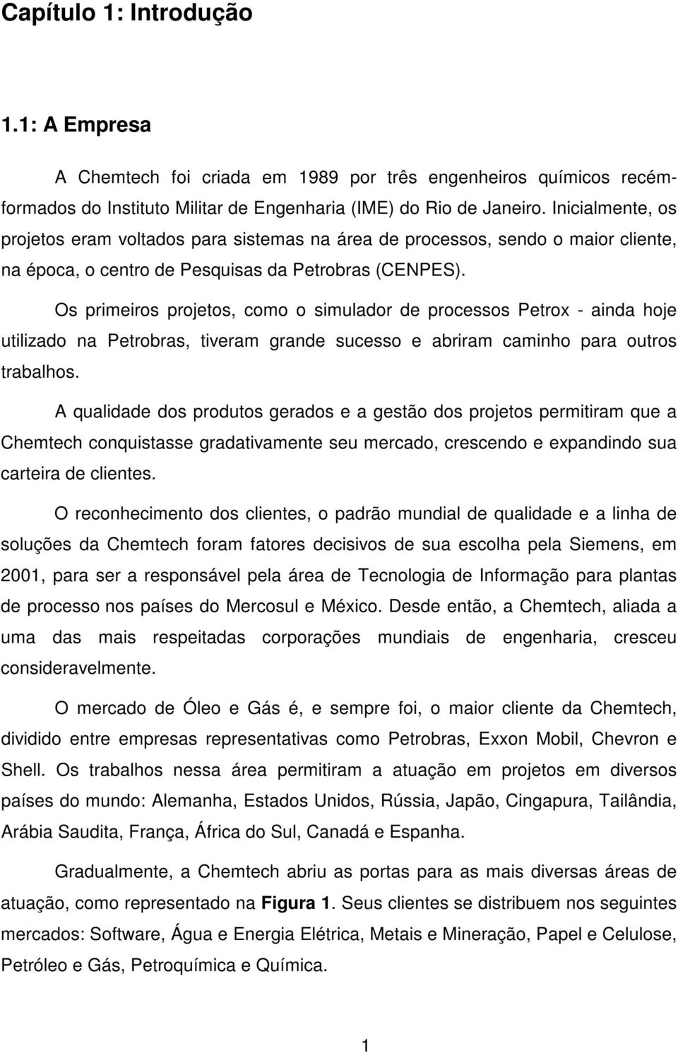 Os primeiros projetos, como o simulador de processos Petrox - ainda hoje utilizado na Petrobras, tiveram grande sucesso e abriram caminho para outros trabalhos.