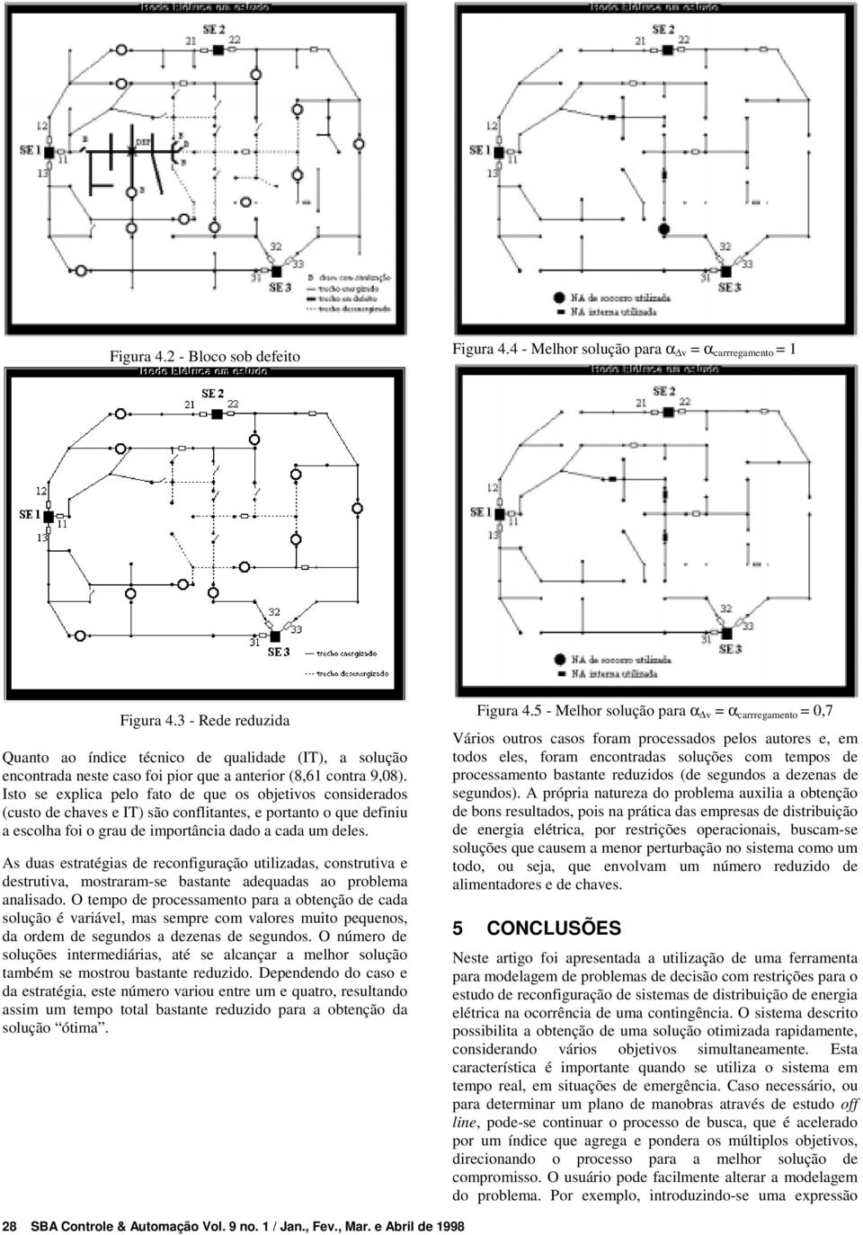 Isto se explica pelo fato de que os objetivos considerados (custo de chaves e IT são conflitantes, e portanto o que definiu a escolha foi o grau de importância dado a cada um deles.