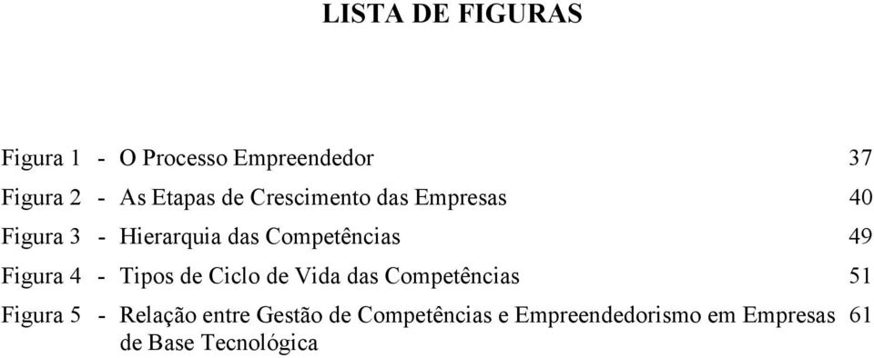 Figura 4 - Tipos de Ciclo de Vida das Competências 51 Figura 5 - Relação