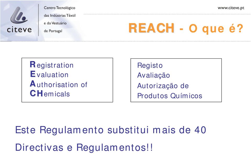 Hemicals Registo Avaliação Autorização de