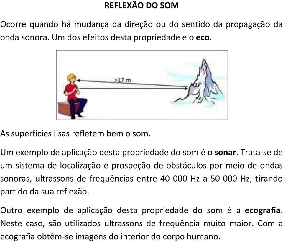 Trata-se de um sistema de localização e prospeção de obstáculos por meio de ondas sonoras, ultrassons de frequências entre 40 000 Hz a 50 000 Hz,