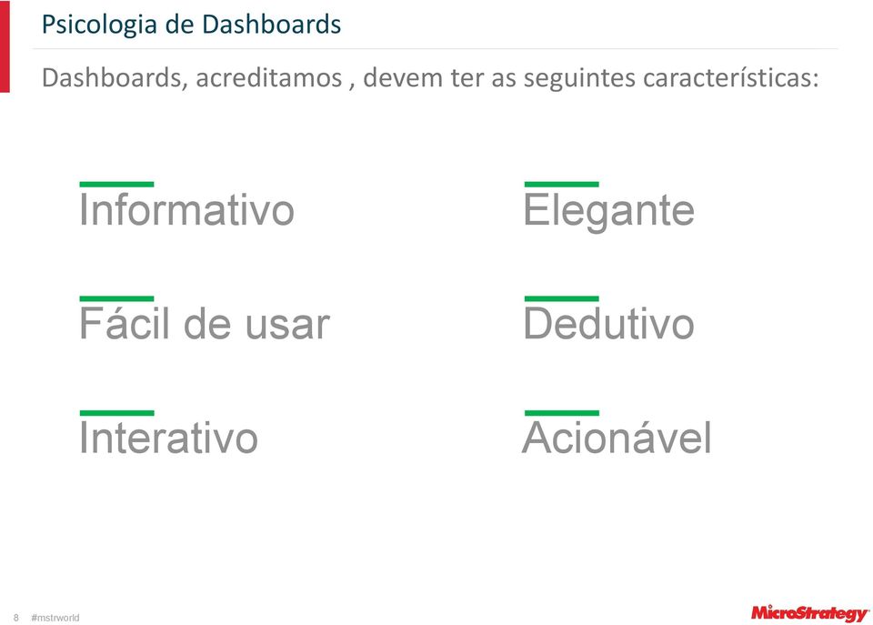 características: Informativo Elegante