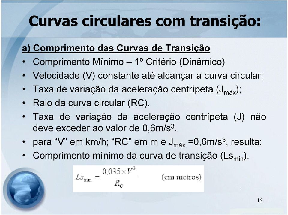 curva circular (RC).