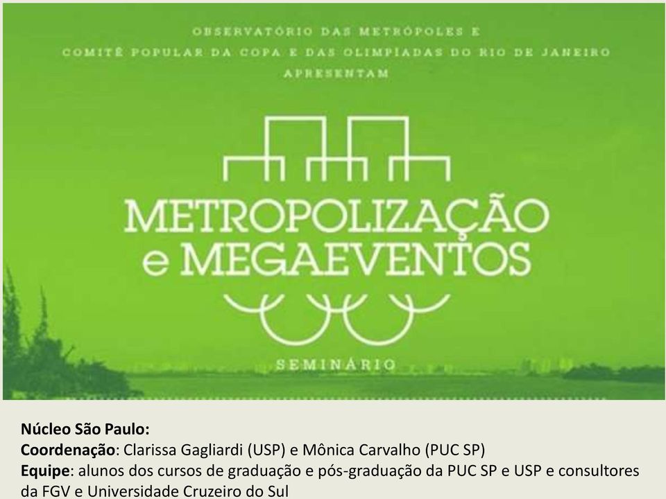 cursos de graduação e pós-graduação da PUC SP e USP