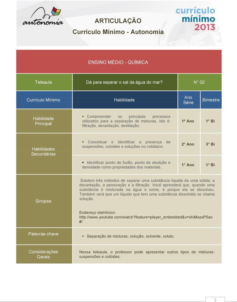 2 3 Bi 1 1 Bi Existem três métodos de separar uma substância líquida de uma sólida: a decantação, a peneiração e a filtração.