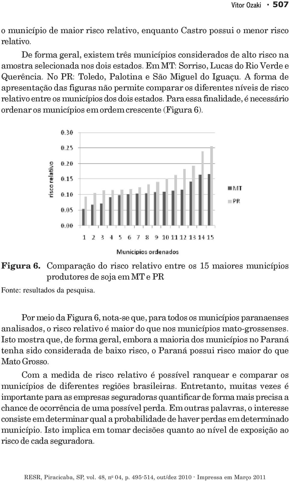 No PR: Toledo, Palotina e São Miguel do Iguaçu. A forma de apresentação das figuras não permite comparar os diferentes níveis de risco relativo entre os municípios dos dois estados.