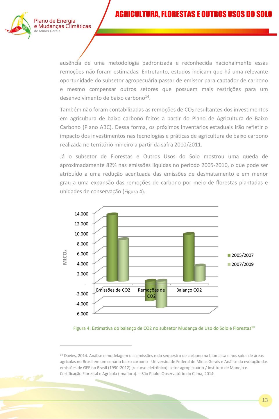 desenvolvimento de baixo carbono 14.