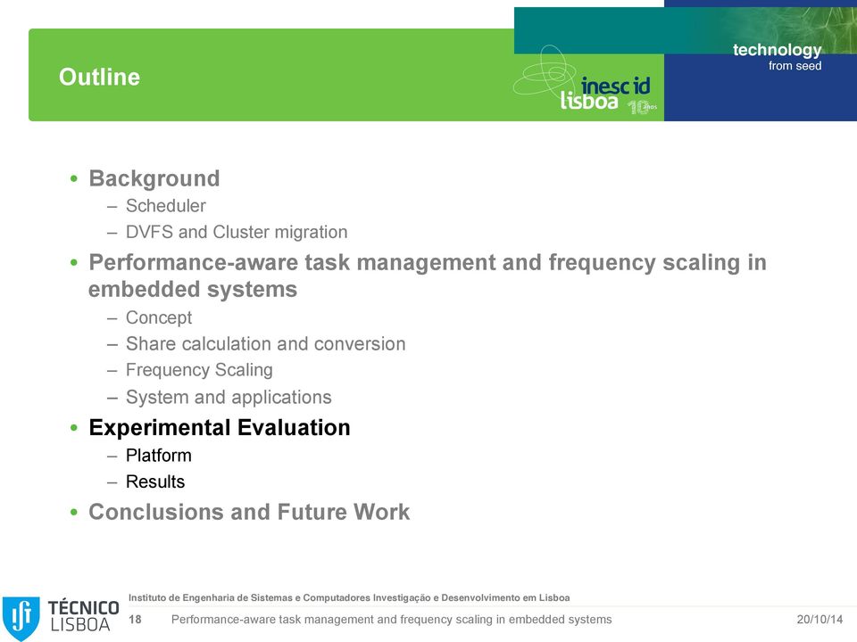 systems Concept Share calculation and conversion Frequency Scaling