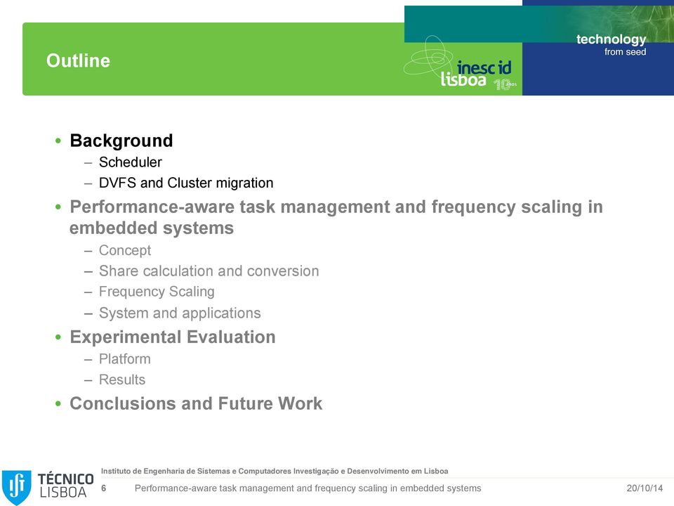 systems Concept Share calculation and conversion Frequency Scaling