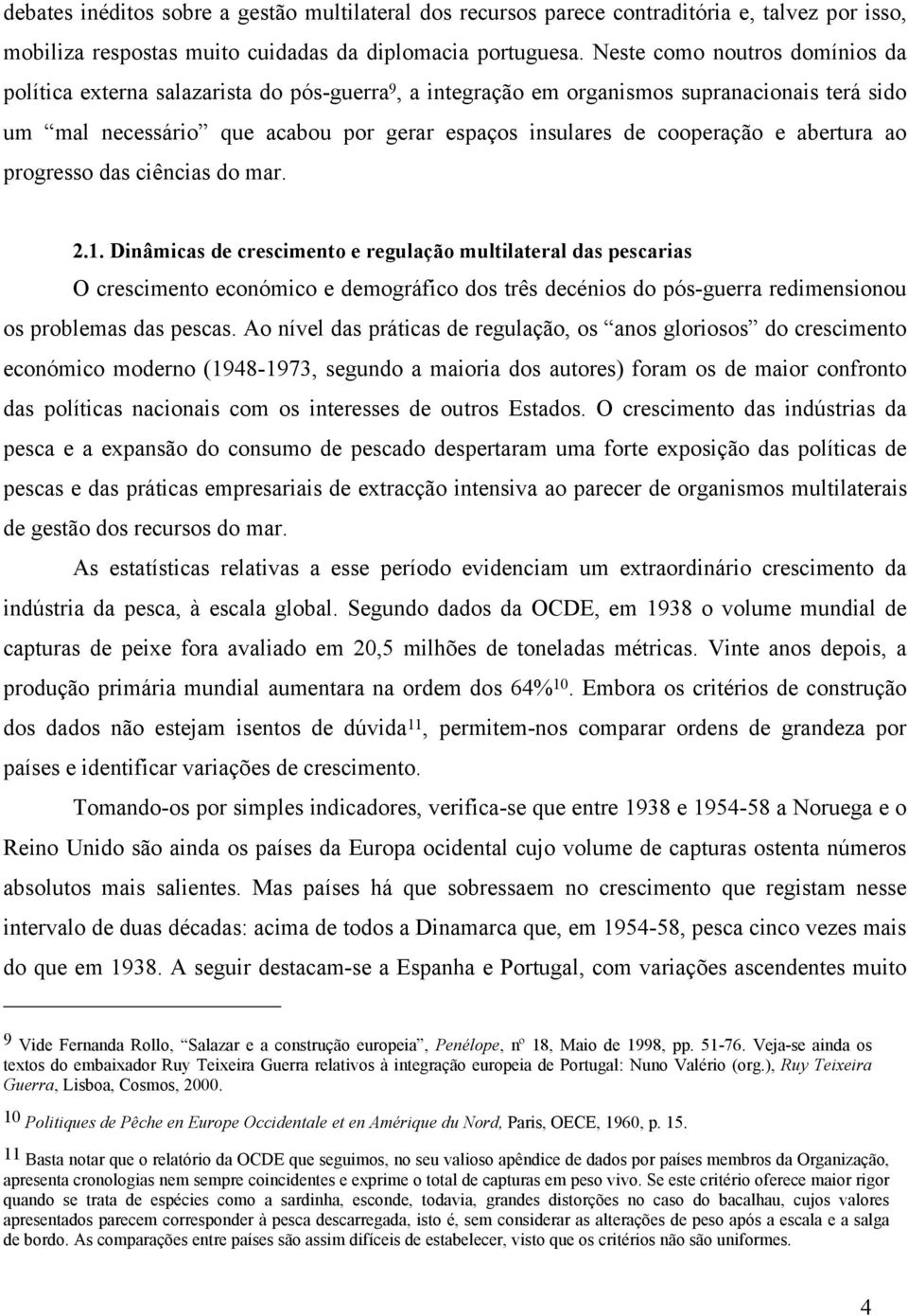 e abertura ao progresso das ciências do mar. 2.1.