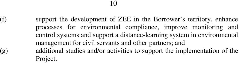 support a distance-learning system in environmental management for civil servants and