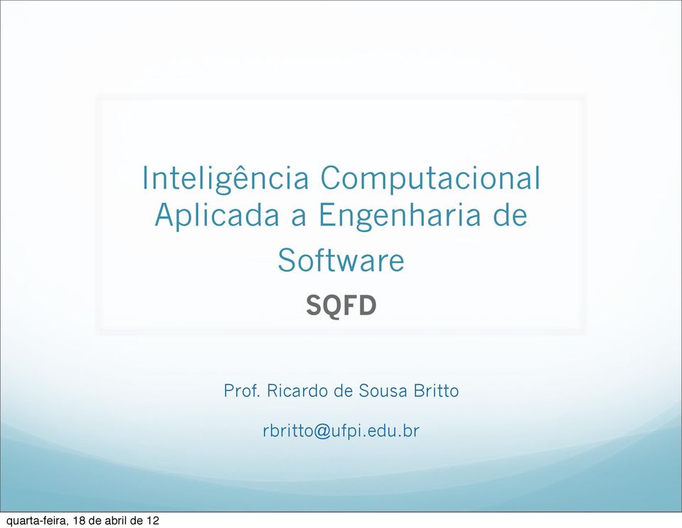 Software SQFD Prof.