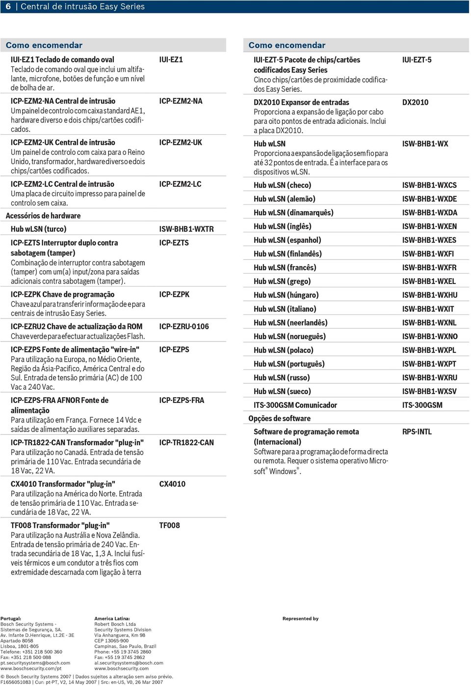 ICP-EZM2-UK Central de intrusão Um painel de controlo com caixa para o Reino Unido, transformador, hardware diverso e dois chips/cartões codificados.