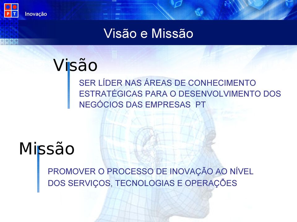 DOS NEGÓCIOS DAS EMPRESAS PT Missão PROMOVER O