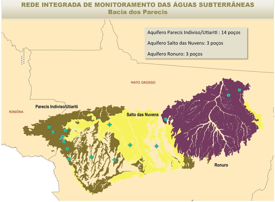 : 14 poços Aquífero Salto das