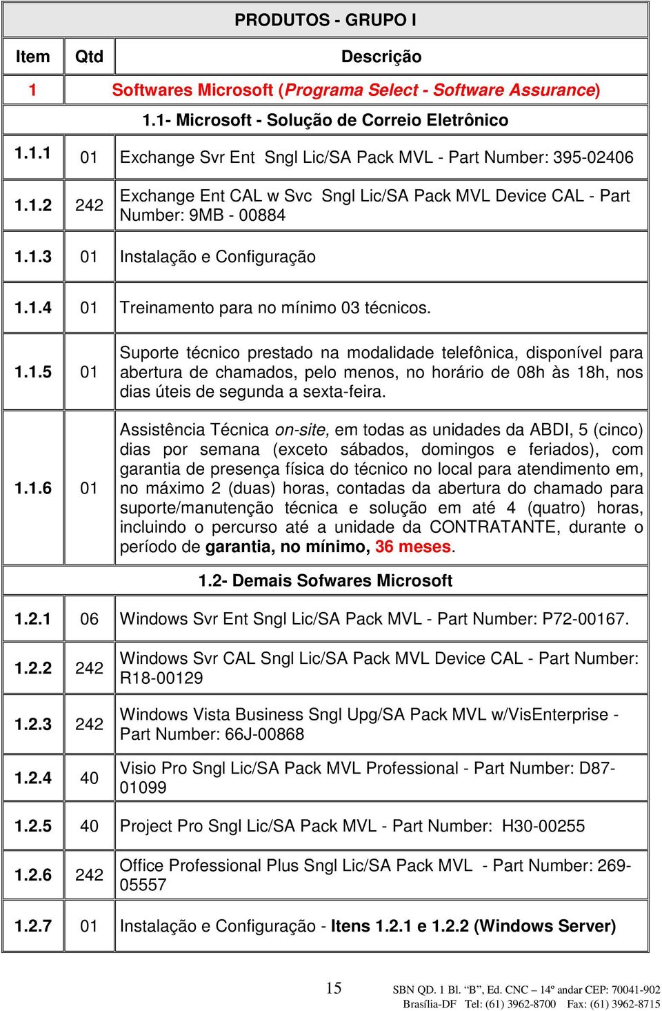 Assistência Técnica on-site, em todas as unidades da ABDI, 5 (cinco) dias por semana (exceto sábados, domingos e feriados), com garantia de presença física do técnico no local para atendimento em, no