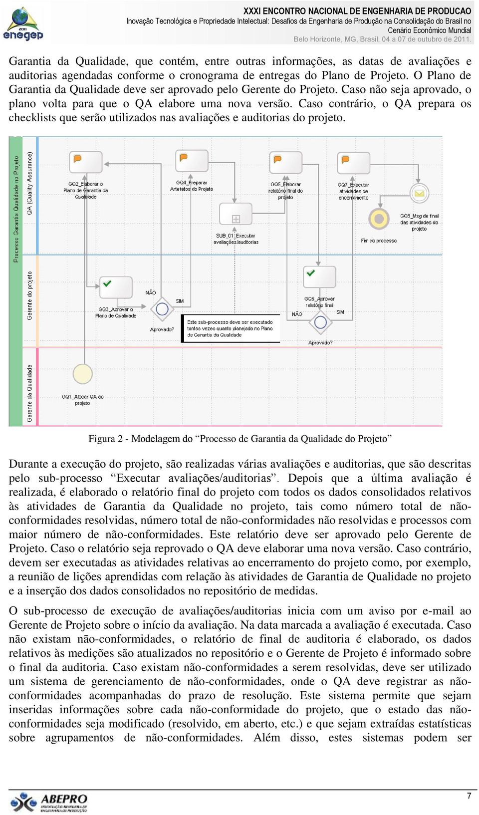 Caso contrário, o QA prepara os checklists que serão utilizados nas avaliações e auditorias do projeto.