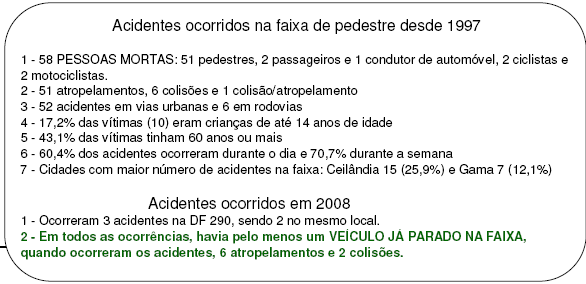 dos acidentes são falha humana na hora de ultrapassar um veículo parado ou estacionado na