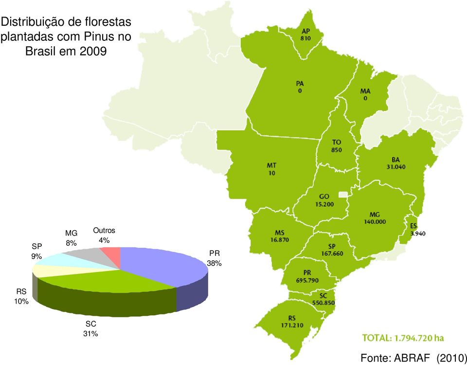 em 2009 SP 9% MG 8% Outros 4%