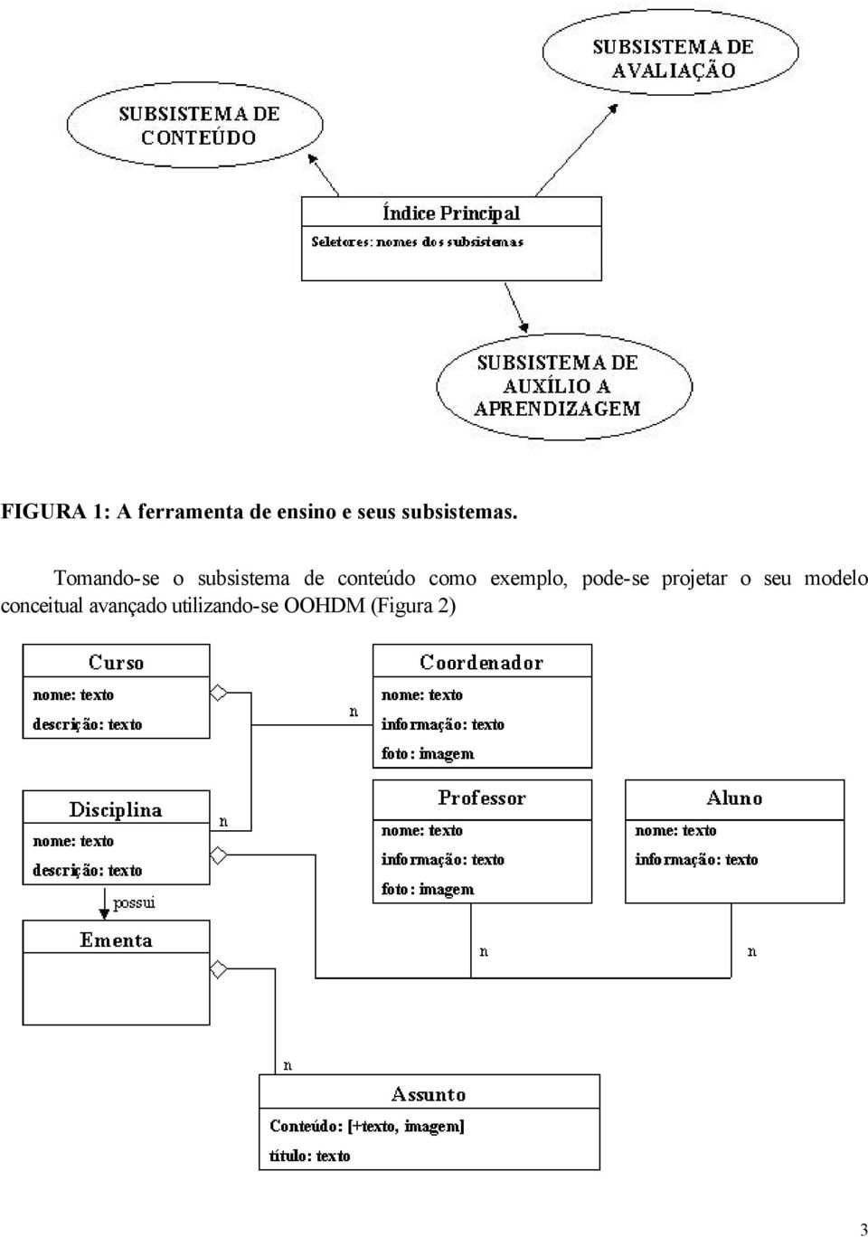 Tomando-se o subsistema de conteúdo como