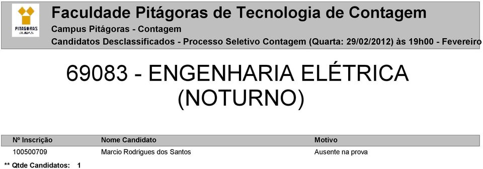 (NOTURNO) 100500709 Marcio