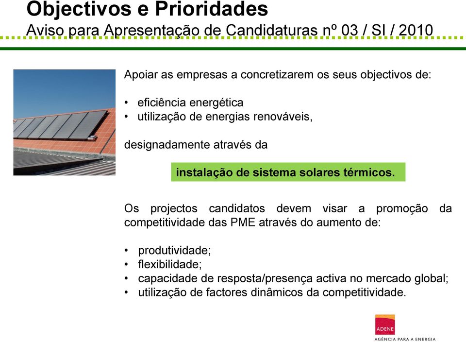 solares térmicos.