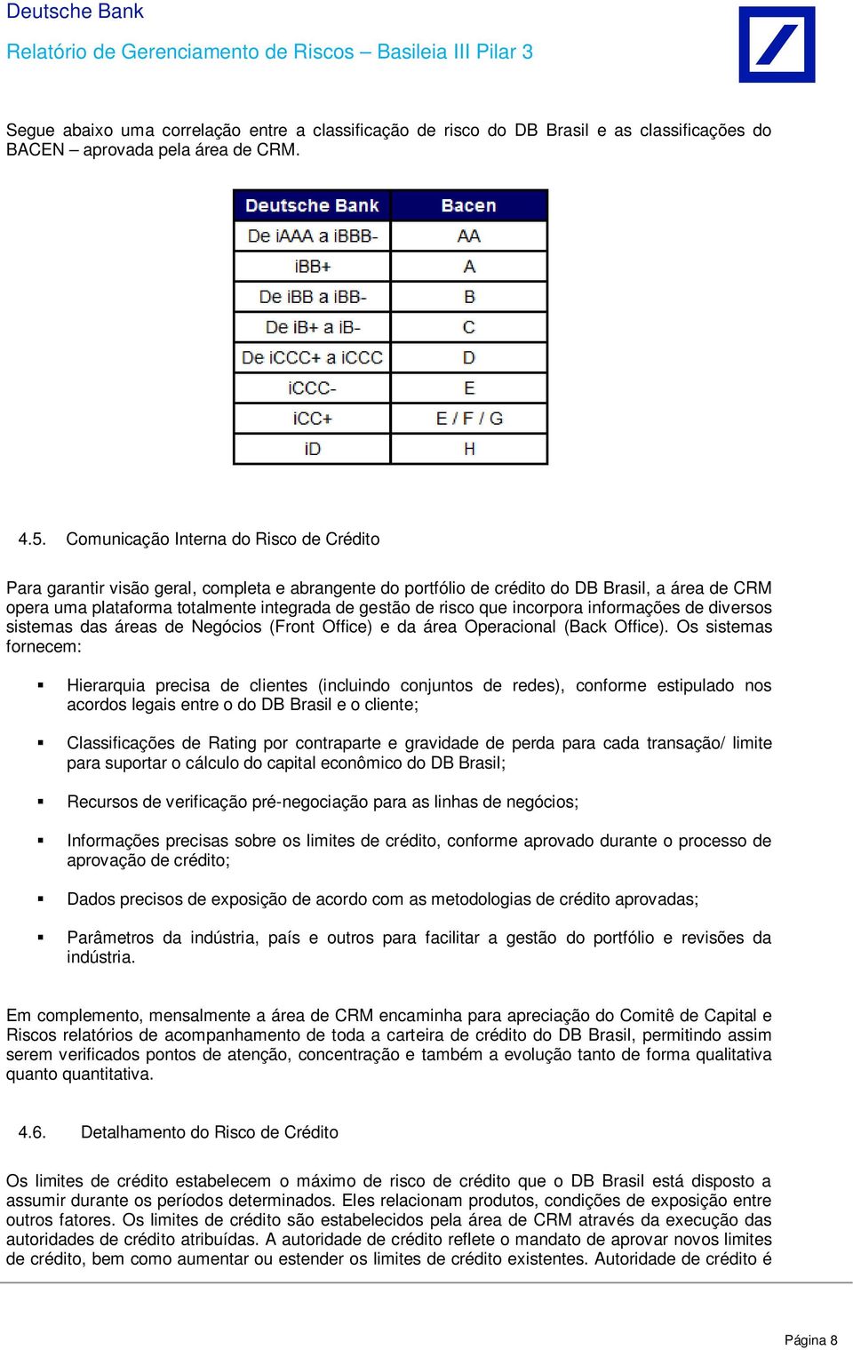 risco que incorpora informações de diversos sistemas das áreas de Negócios (Front Office) e da área Operacional (Back Office).