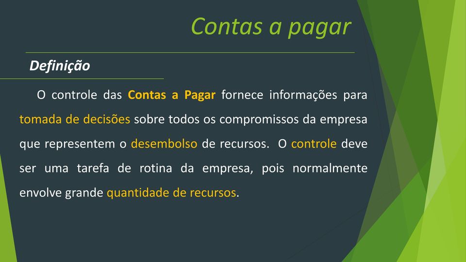 empresa que representem o desembolso de recursos.