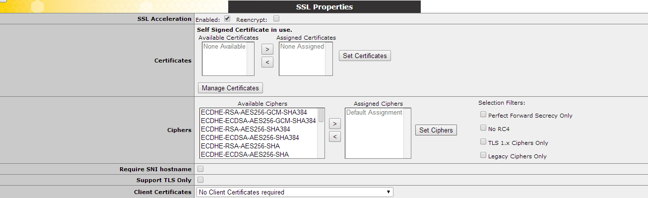 a) Remova a seleção da caixa de seleção Transparency. b) Selecione POP3 na lista drop-down Server Initiating Protocols.