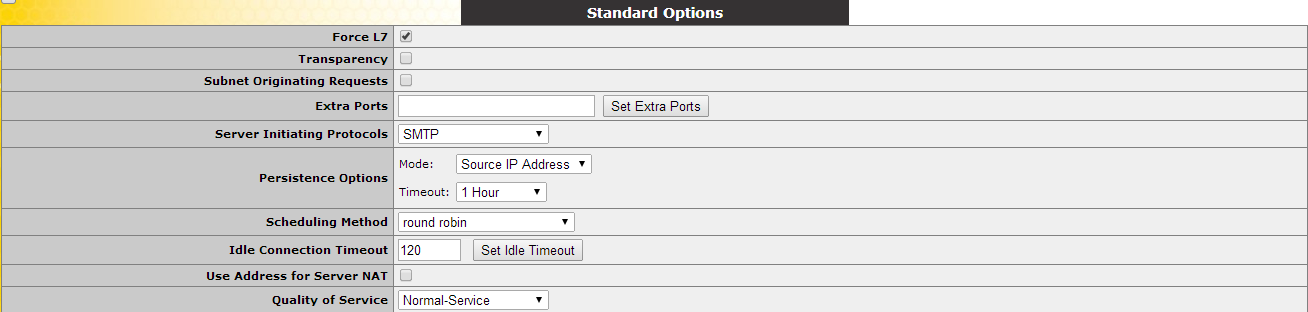 4 SMTP com ESP Virtual Service Para configurar uma SMTP VS com ESP, siga os passos abaixo: No menu principal do LoadMaster, selecione Virtual Services e Add New.